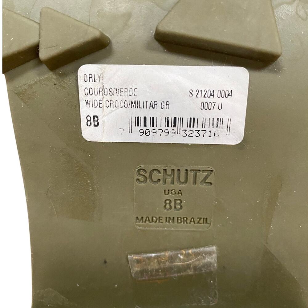 Schutz women’s Orly military boot green size 8 - Picture 2 of 8